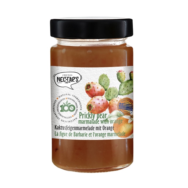 Opuncijų vaisių ir apelsinų marmeladas „Cretan Nectar's“ 330 g